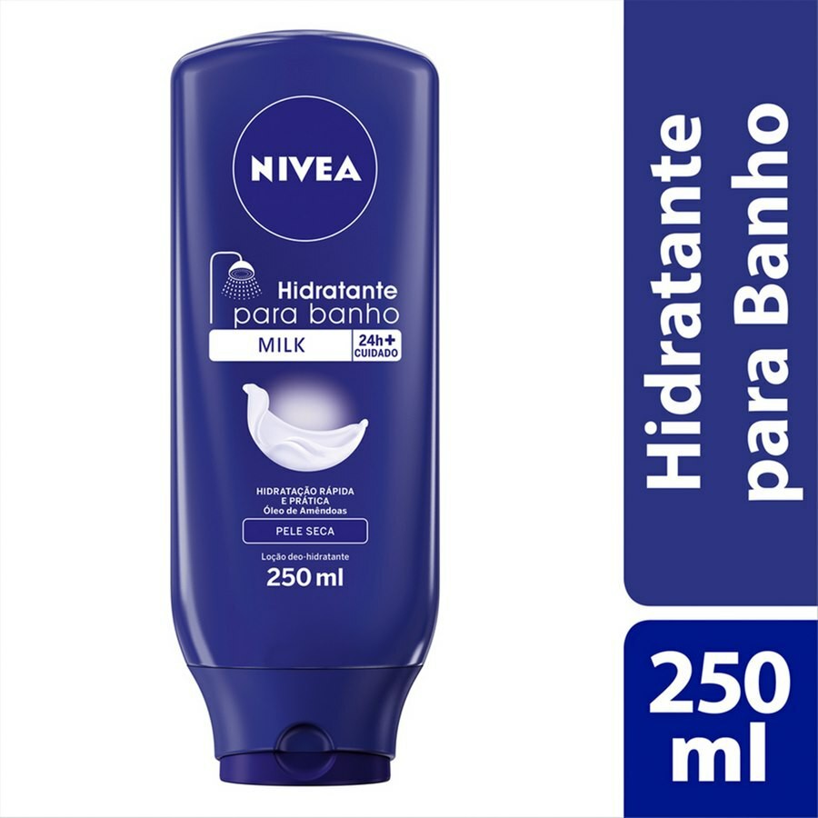 Hidratante para Banho 250ml - NIVEA Milk