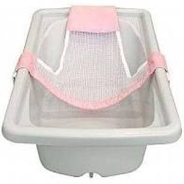 Rede de Banho Rosa Para Bebê Bibi Tchan - Segurança e Praticidade