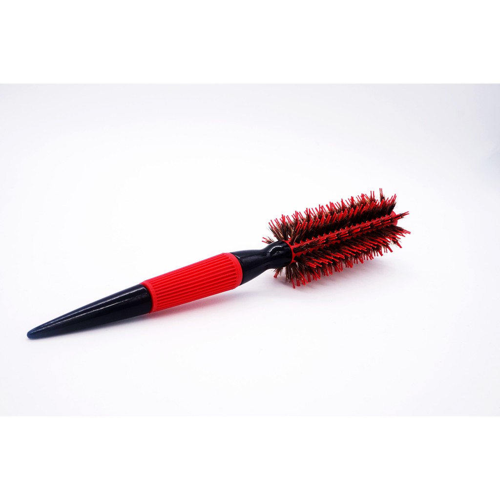 Escova Profissional de Cerdas Naturais de Javali - LICHIA Vermelho