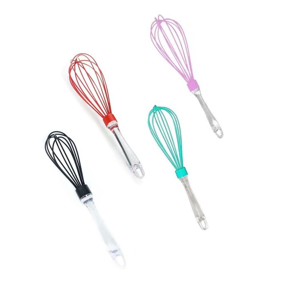 Batedor de Ovos Bate Clara Massas Bolos Silicone