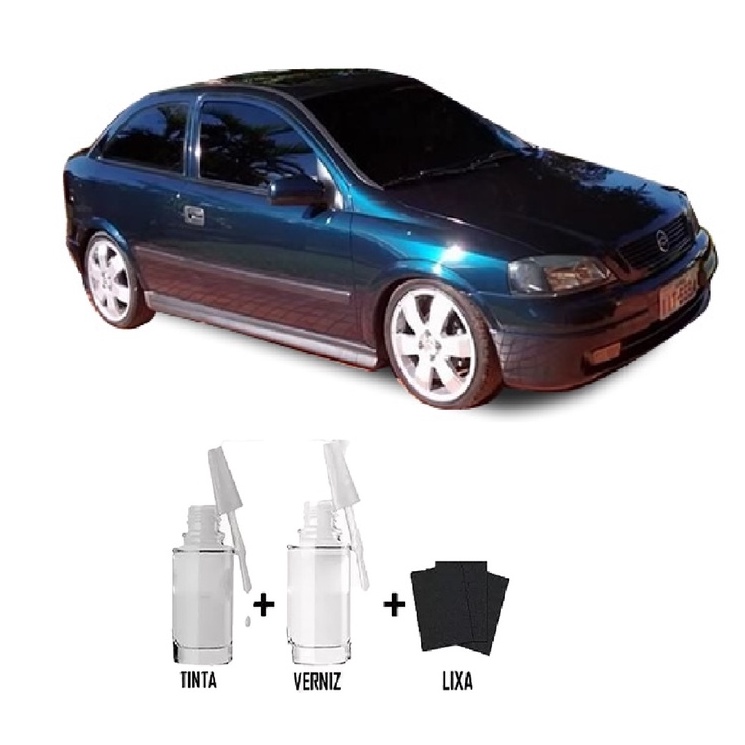 Tinta Tira Risco Automotivo Azul Darcena GM + Verniz 15ml em Oferta na Shopee