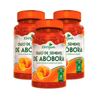Katigua Kit 3x Oleo De Semente De Abobora 60 Caps 1.560 mg em Oferta na Shopee