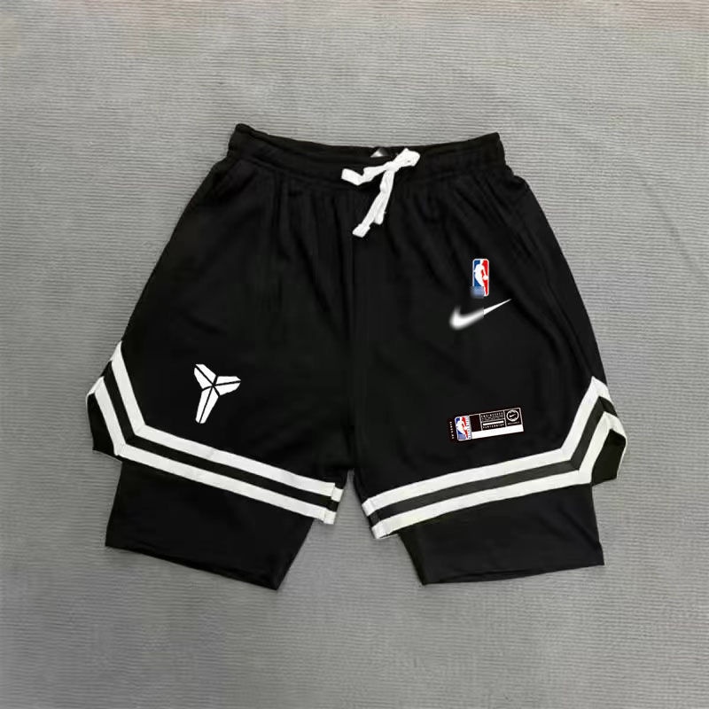 Short Estilo Americano NBA/Calça Dupla Camada/Forro/Respirável E Secagem Rápida/Kobe/Irving