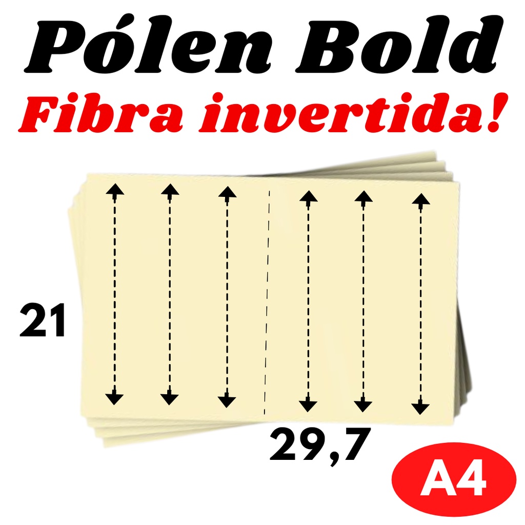 Papel Pólen Bold 90g A4 com a FIBRA INVERTIDA! Ideal para Livros e Revistas (FIBRA NO 21) em Oferta na Shopee