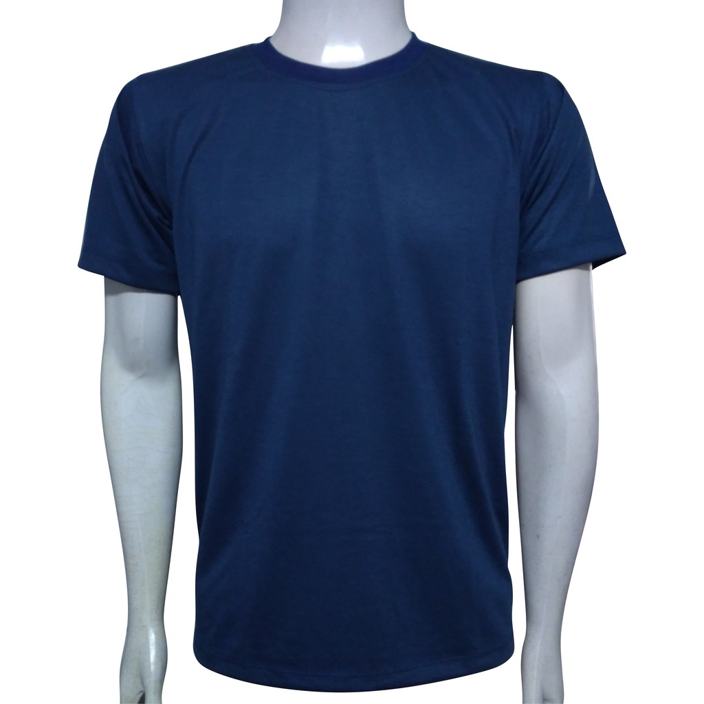 Camiseta Azul Marinho Escuro Lisa Camisa PV Anti pilling | Shopee Brasil