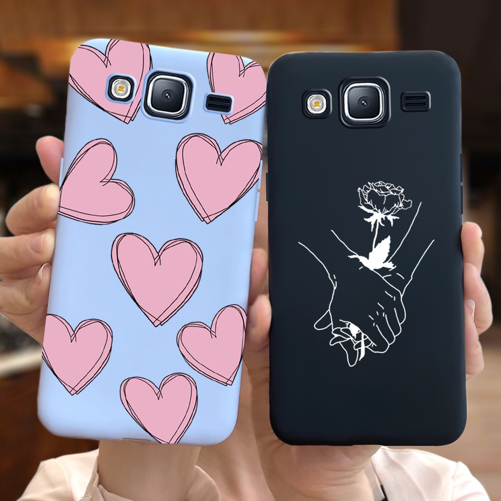 Capa De Silicone Cor Pastel Fofo Para Samsung Galaxy J3 2016 / J5 2016 / J7 2016 / J7 2015