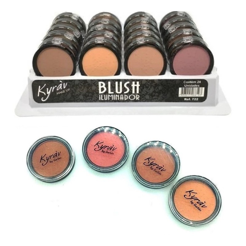 Blush barato iluminador kyrav pigmentado Maquiagem barata