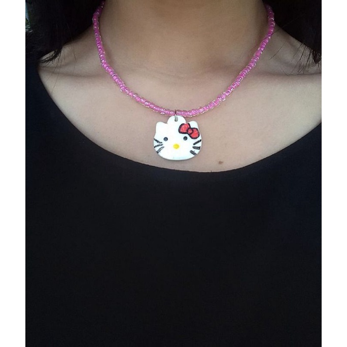 colar Hello Kitty colar egirl indie soft colar alternativo