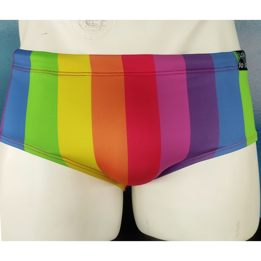 Sunga Adulto Boxer ou Slim Cavada COLEÇÃO BANDEIRA LGBT VERTICAL PRIDE do EPP ao GG Proteção Solar