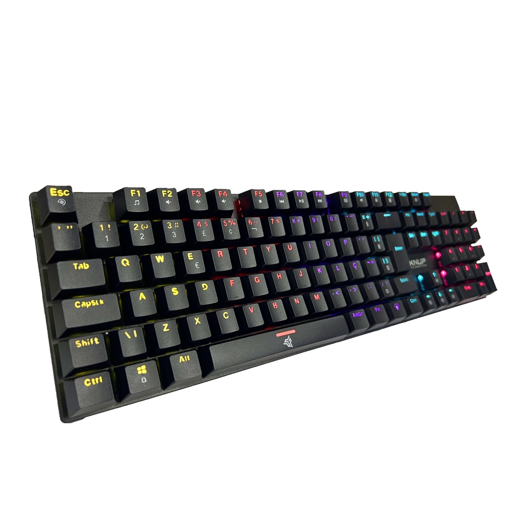 Teclado Gamer Mecânico Blue Switch Led Rgb Usb Pc Ps4 Xbox Knup