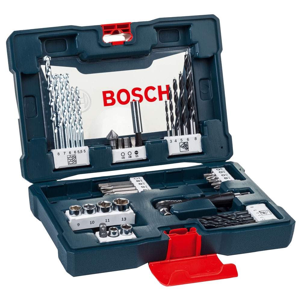 Kit de Bits e Brocas Bosch V-Line com 41 Peças para Madeira, Concreto e Metal em Oferta na Shopee