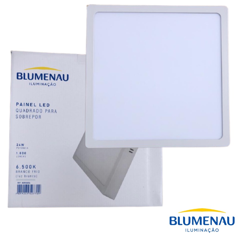 Painel Plafon Led 24w Sobrepor Quadrado 6500K Branco Frio Bivolt