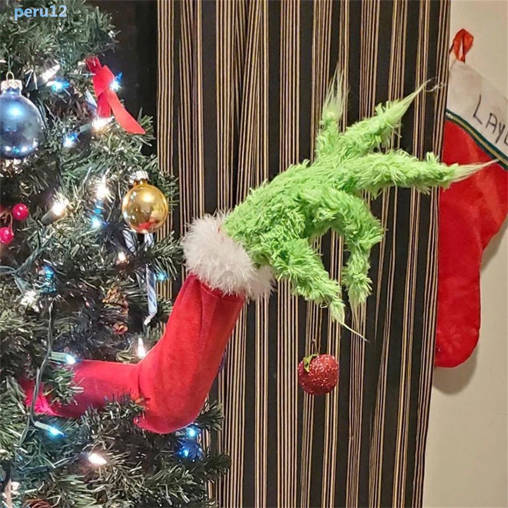 Presente Mão Engraçado Grinch Grinch Verde Elf Do Braço Braço Orname Cut  Out Home Decor de Natal Decorações Da Árvore de nossa | Shopee Brasil