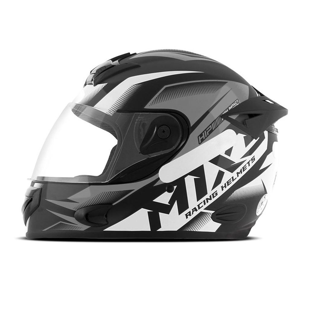 Capacete Moto Fechado Mixs Mx2 Storm Brilhante Masculino e Feminino Com Viseira Cristal Lançamento