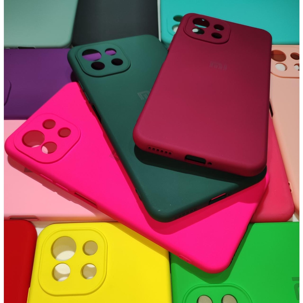 Capa Protetora Xiaomi Mi 11 Lite silicone com proteção de câmera interior aveludado