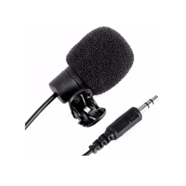 10 Mini Microfone Lapela Grampo Stereo 3.5mm Lelong .