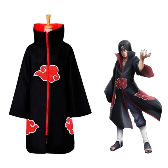 Fantasia Cosplay Manto Capa Akatsuki Itachi