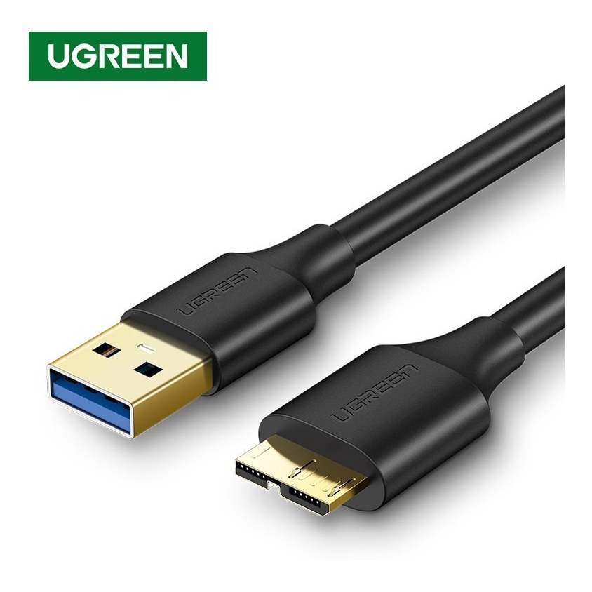 Ugreen - Cabo Micro Usb 3.0 P/ Hd Externo S5 Note3 Câmeras e outros - Selecione o tamanho desejado em Oferta na Shopee