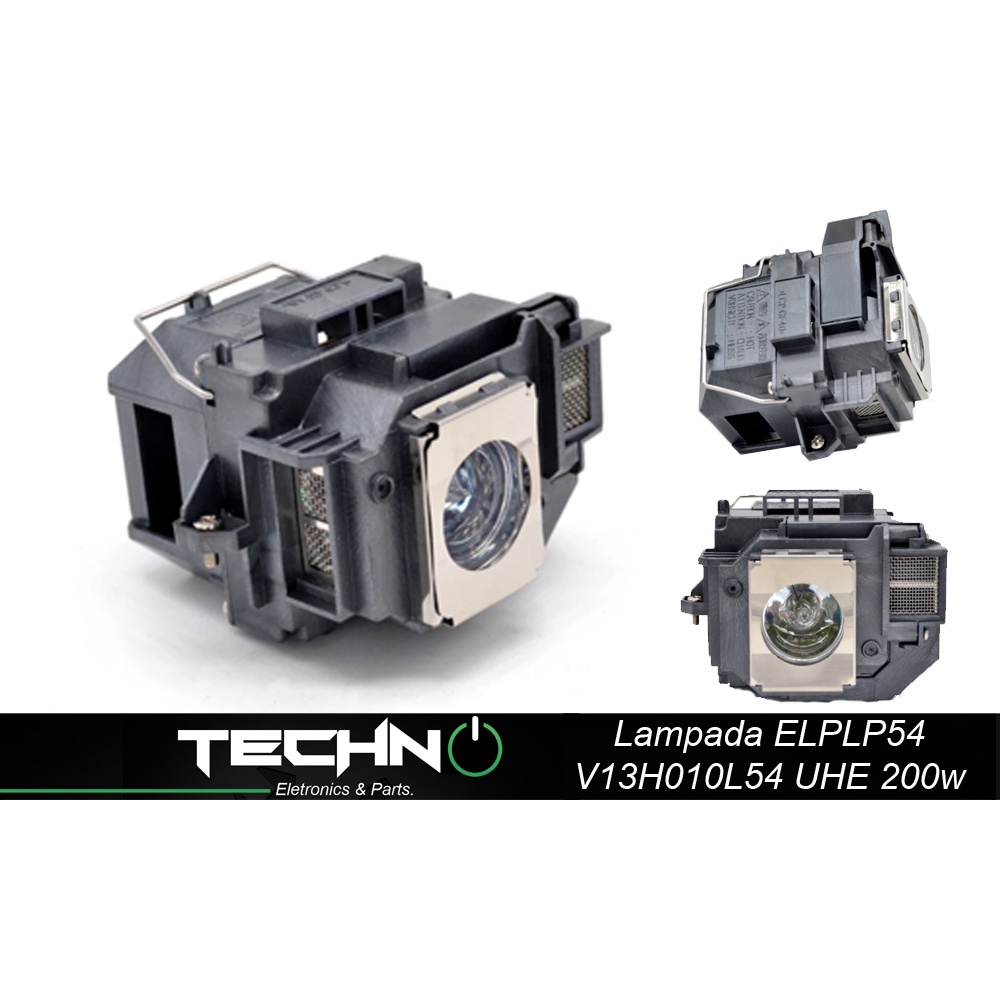 Lampada ELPLP54 / V13h010l54 - UHE 200w - Para projetor Epson, modelos EB-S10 EB-S7 EB-S72 e outros