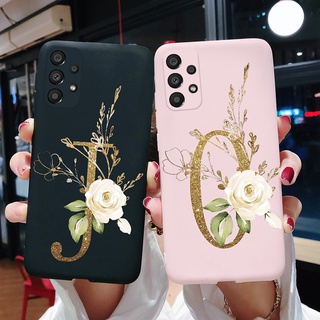 Capa Flexível Fosca Rosa Com Texto Anti-Impacto Para Samsung Galaxy A53 5G SM-A536B