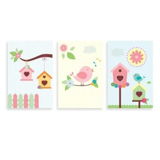 Kit 3 Quadro Decorativos Sala, Quarto, Escritório Cozinha Área de lazer Decoração Plaquinha 20x30 Quarto Bebê Infantil Menina Vários Modelos Lindos