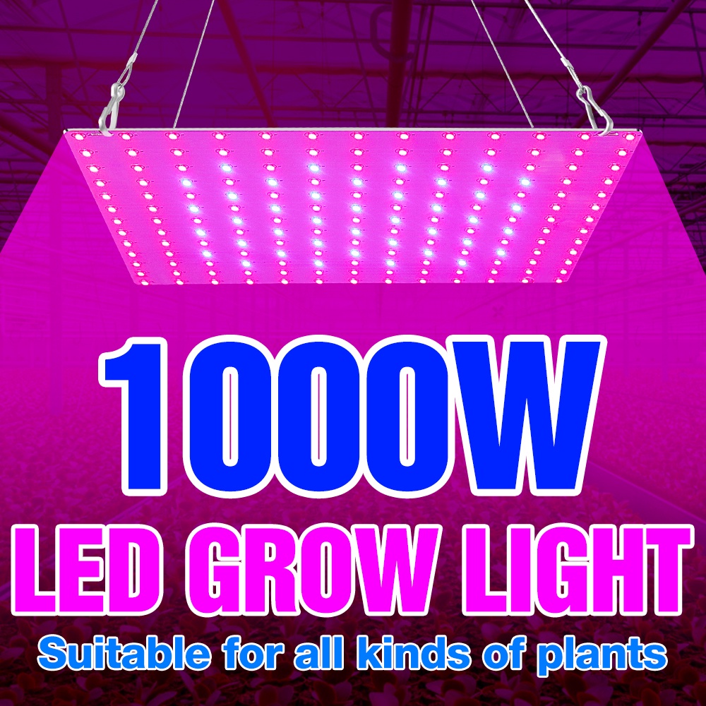 LED Grow Light Full Espectro Planta Lâmpada Painel UV Phyto Para Estufa Sementes De Flores Luz Do Crescimento Hidropônica 1000 W 1500