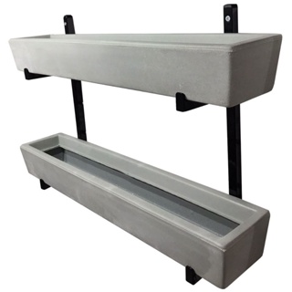 Suporte de Ferro p/ Jardim Vertical com 2 Floreiras 80cm em Oferta na Shopee