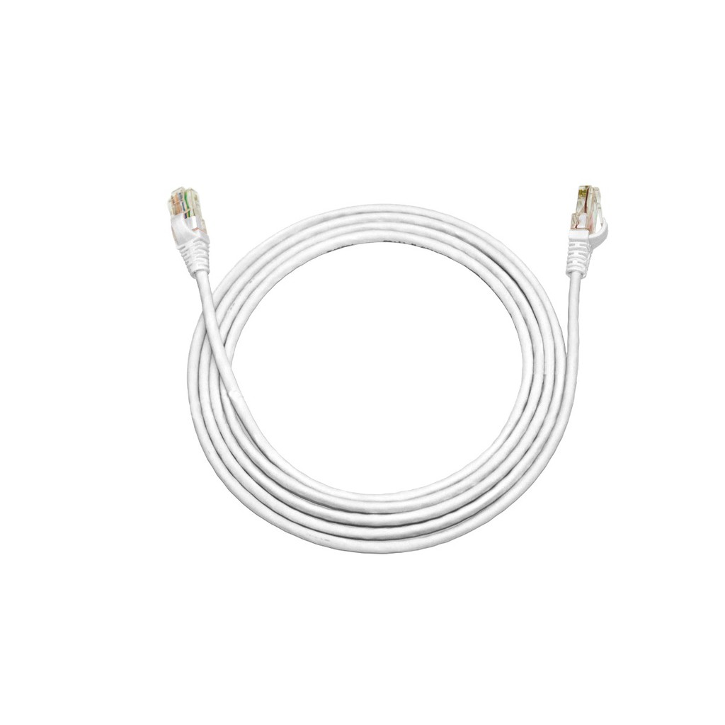 Kit 10 Unidades Patch Cord Utp Cat5e Branco Rj45 15 Cm