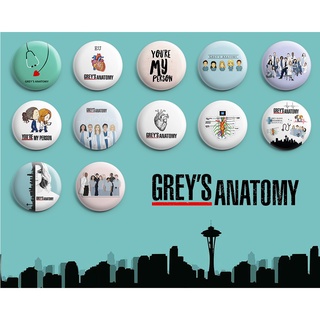 Botton Greys Anatomy - Botum / Boton / Broche (3,5cm & 4,5cm)