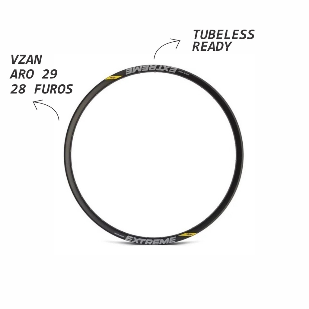 Aro 29 Vzan Extreme Pro 28f Aro Tubeless 29 28f Aro 29 Mtb — R$ 79,90 em Shopee, 20% OFF
