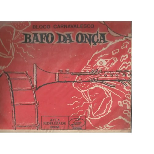 LOTE 2 LPs  Bloco Carnavalesco BAFO DA ONÇA do Catumbi (1956) + Carnaval Do Rio c/ Black Out, Jorge Veiga etc