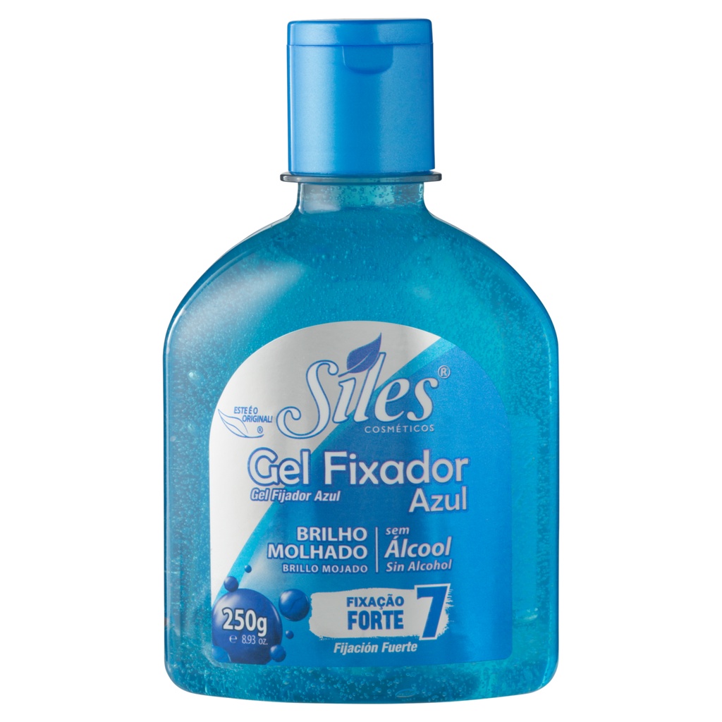 Kit Uni Gel Fixador Azul Efeito Molhado Siles Shopee Brasil