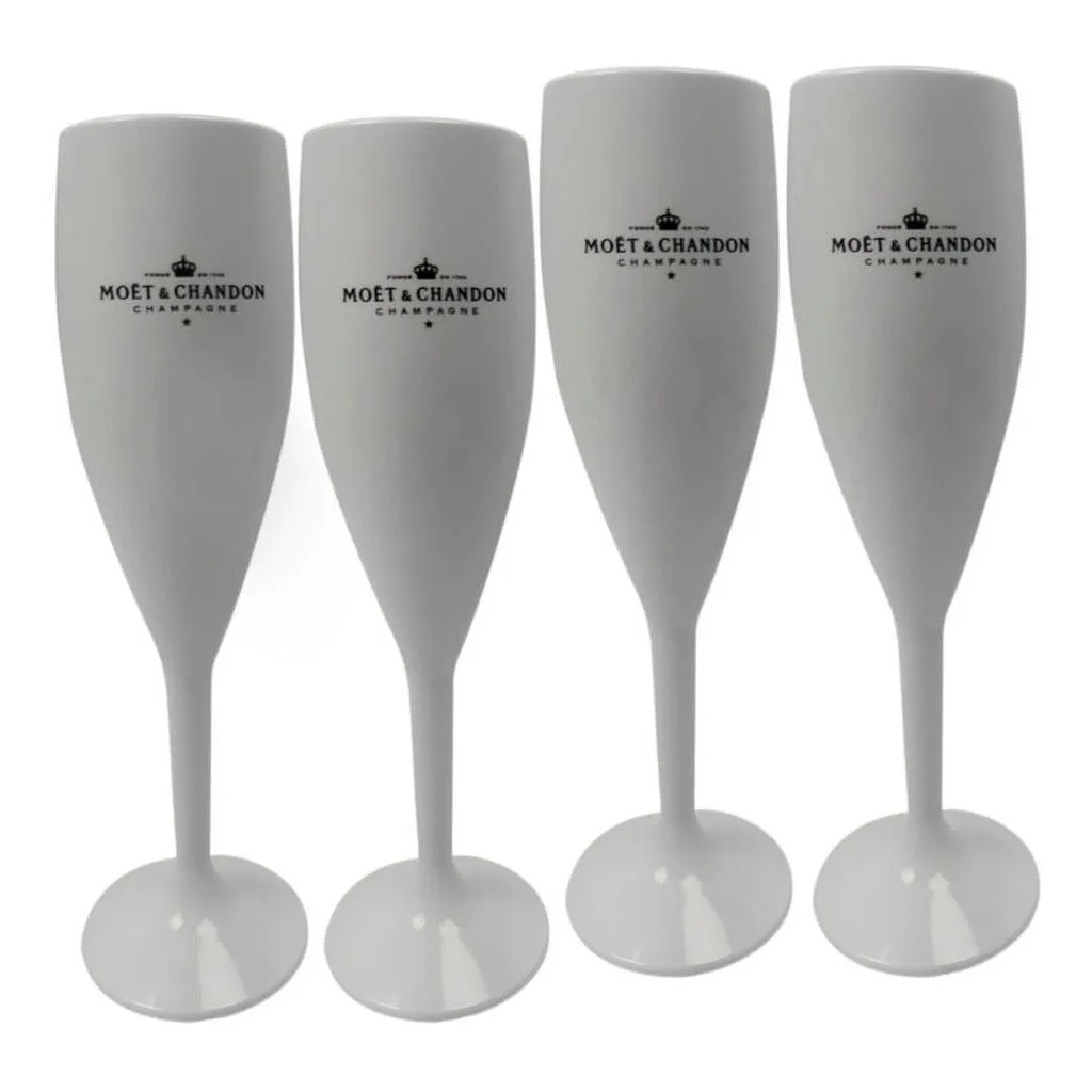 Kit 4 Taças Champanhe Moet & Chandon 170 Ml Espumante Vinho