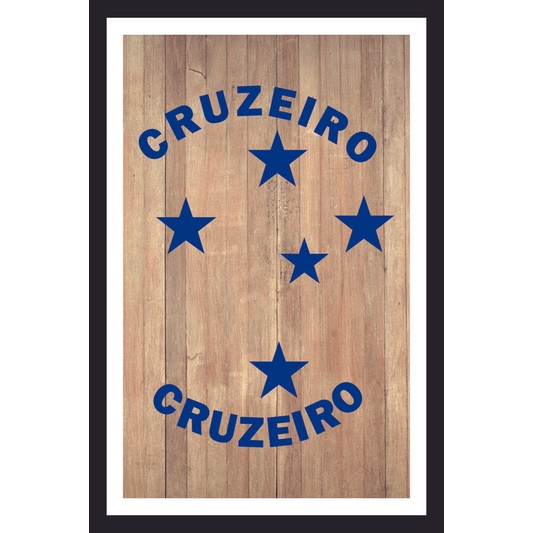 Placa Quadro Decorativo Cruzeiro Mafia Azul Zeiro maior de minas de MDF 6mm (Não empena com tempo) 20x28cm Impressão Direta 13
