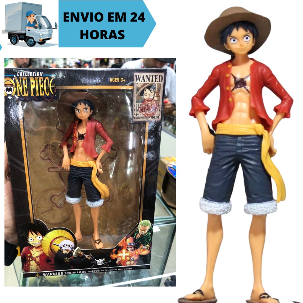 Boneca Brinquedo  estampada 18cm cultivta one piece, monkey d luffy, boneco colecionável masculina original