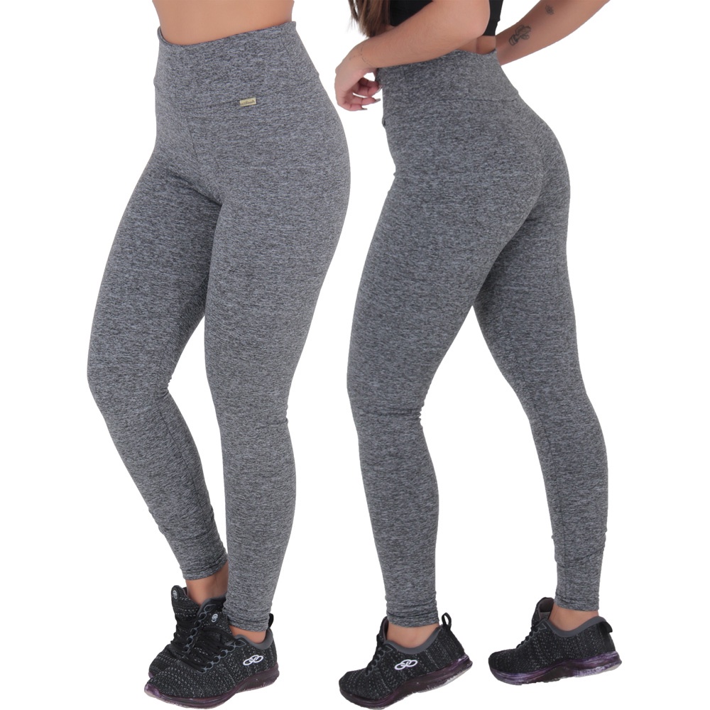 Detalhes do Legging Térmica Peluciada Cintura Alta Felpada Sem Transparência
