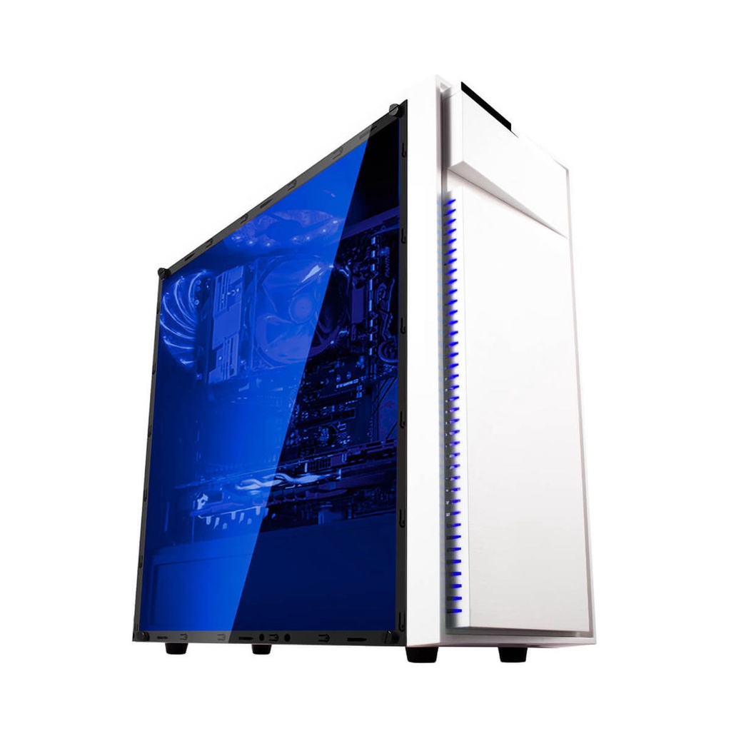Gabinete Gamer Bluecase BG-015 Branco Mid Tower S/ Fans