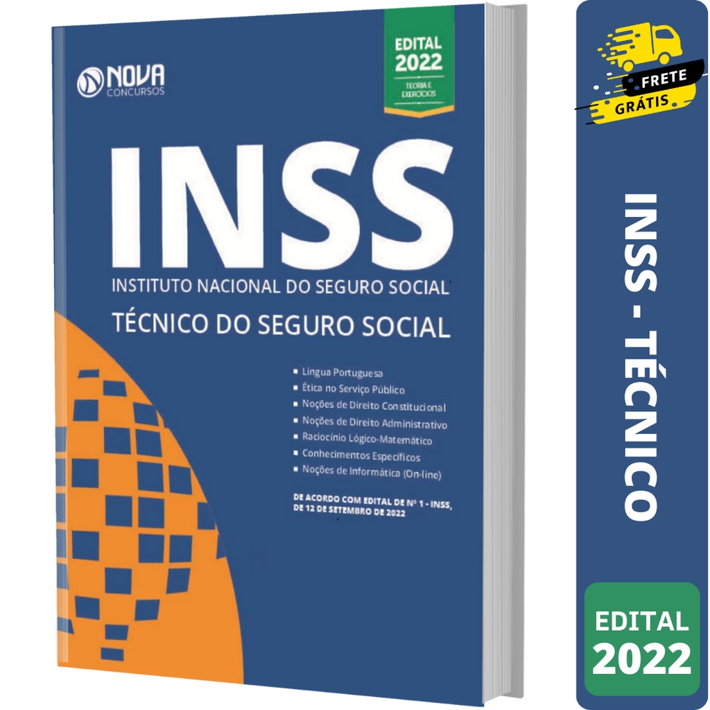 Apostila INSS - Técnico Do Seguro Social | Shopee Brasil