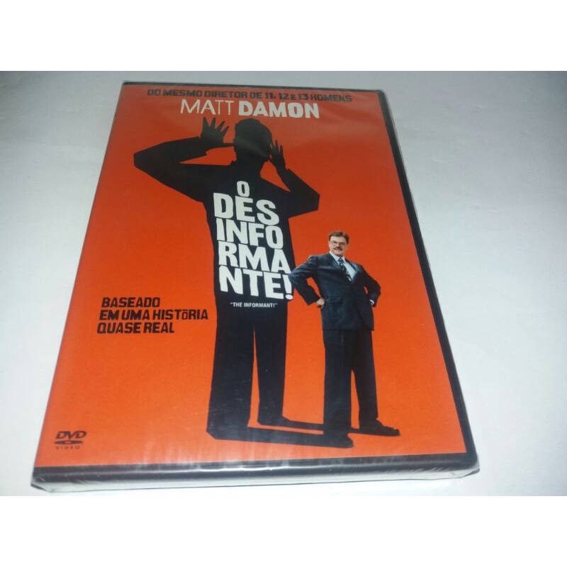 Dvd - O Desinformante - 2009 - Matt Damon - Steven Soderbergh - Dublado - Lacrado