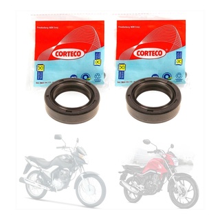 Par Retentor Garfo Bengala Corteco Cg 150 Titan Fan Bros 125 Start 160 Cbx200 Strada