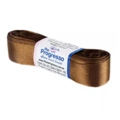 Fita de Cetim 22mm nº05 Cor Marrom 391 - 10m - 01 unidade - Fitas Progresso - Rizzo Distribuidora