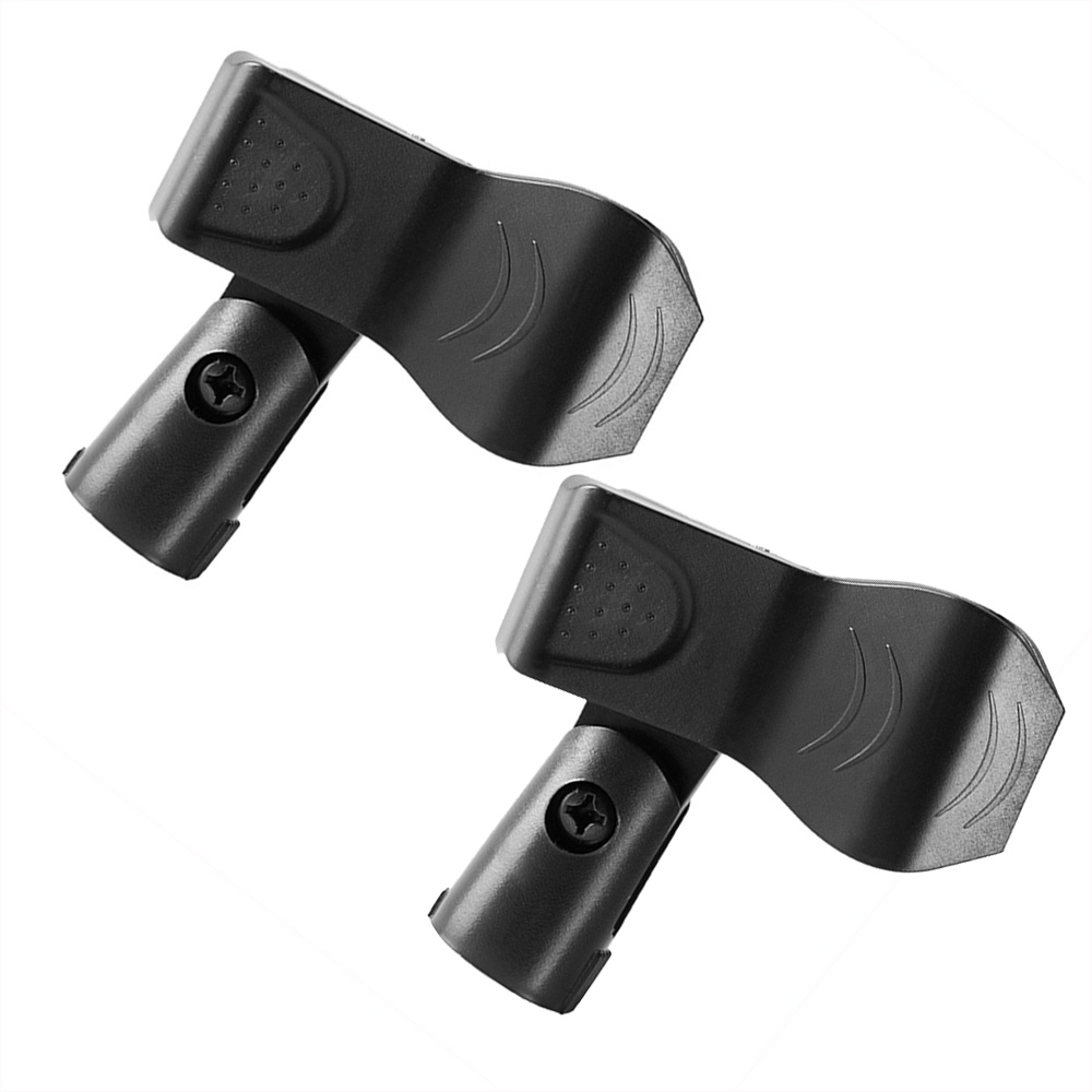 Kit Com 02 Cachimbos Suporte Clip Para Microfone Universal