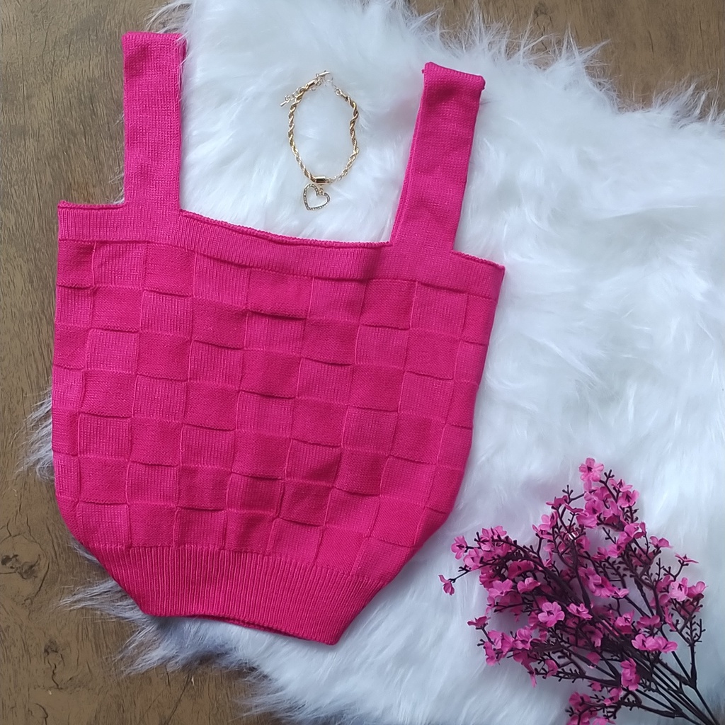 Cropped Tricot Modal  Blusa Feminina Roupas Femininas Cropped  Moda Blogueira