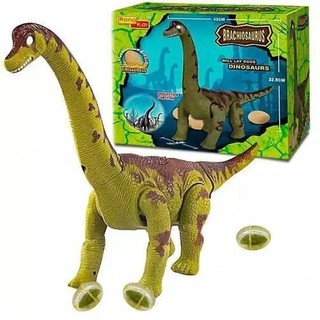 Dinossauro bota ovo projeta imagem ,com luz,e som(verde)