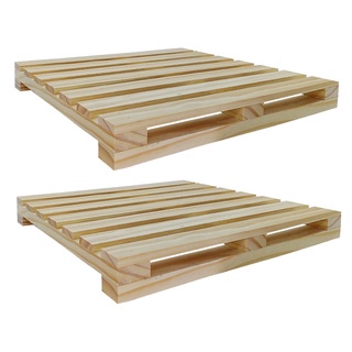Kit 2 Palet De Madeira 50x50 Palite Pallet Estrado Novos Pinus