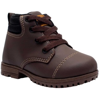 Bota Coturno Moda Infantil Nº 20 ao 27 Masculino Menino Botinha Leve 09.02 em Oferta na Shopee
