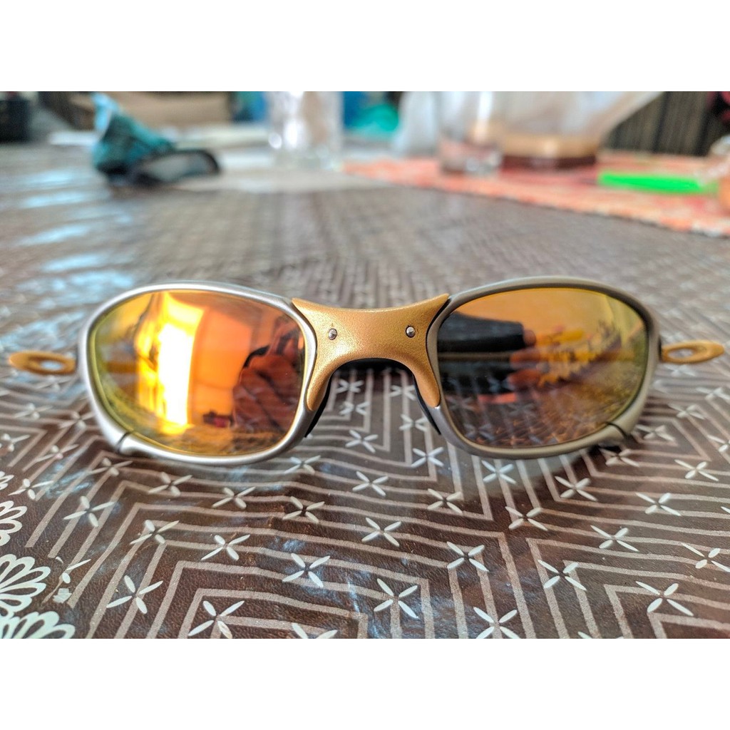 Oculos Oakley Romeo 2 Juliet 24 K Xmetal Dourada Mandrake no Shoptime
