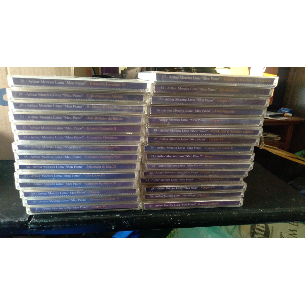 Lote de 33 CDs Arthur Moreira Lima Coleção Meu Piano 1998 Editora Caras