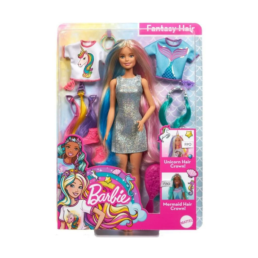 Boneca Barbie Penteados Fantasia Mattel Original GHN04 | Brasil