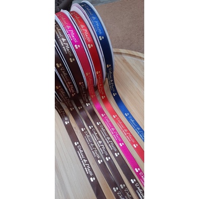 10 metros Fita de Cetim Personalizada de 10mm em Oferta na Shopee